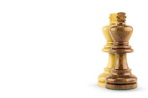 schaakfiguur op witte achtergrond foto
