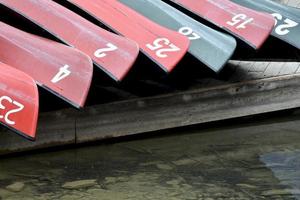 verhuur kano's op een steiger foto