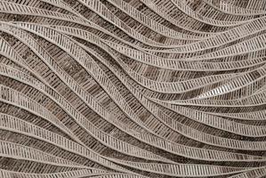 natuur achtergrond van bruin handwerk weven textuur bamboe oppervlak foto