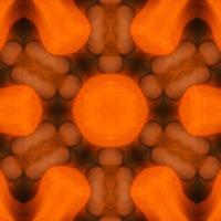 oranje abstracte vierkante achtergrond. caleidoscooppatroon van woestijn. gratis achtergrond. foto