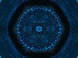 bevroren donkerblauw zeecaleidoscooppatroon. abstracte achtergrond. gratis foto. foto