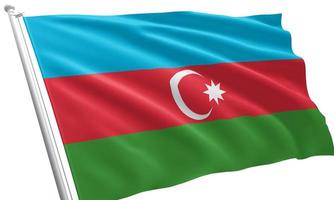close-up wapperende vlag van azerbeidzjan foto