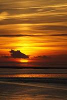 Noordzee zonsondergang foto