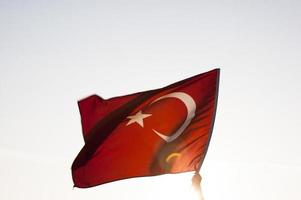 Turkse vlag foto