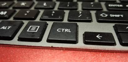 laptop toetsenbord super close-up foto