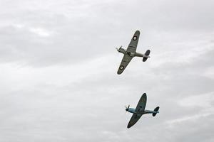 Shoreham by Sea, Verenigd Koninkrijk, 2011. supermarine Spitfire en Hawker Hurricane foto