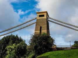 hdr clifton hangbrug in bristol foto