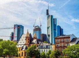 hdr-weergave van frankfurt, duitsland foto