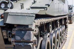 militaire tank close-up foto