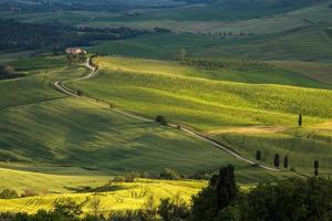 val d'orcia, toscane, italië, 2013. gladiatorenvelden foto