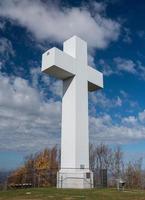 groot kruis van Christus in Jumonville nabij Uniontown, Pennsylvania foto