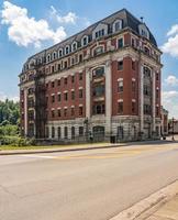 het verlaten willard hotel en het treinstation van baltimore en ohio in grafton wv foto