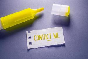 neem contact met ons op bedrijfsconcept idee foto