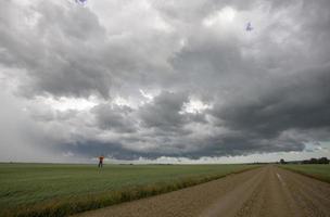 prairie onweerswolken canada foto