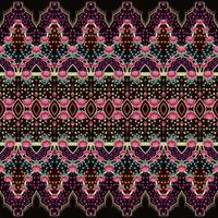 mooie naadloze patroon handgemaakte ikat art.folk borduurwerk en Mexicaanse stijl. Azteekse geometrische kunst ornament print. foto mandala's patroon en achtergrond concept.