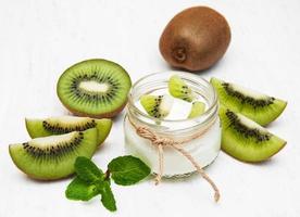 kiwi yoghurt foto