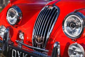 goodwood, west sussex, uk, 2012-voorkant van een jaguar xk120 . uit 1948 foto