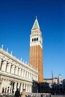 Venetië, Italië, 2021 - uitzicht op het San Marcoplein. foto