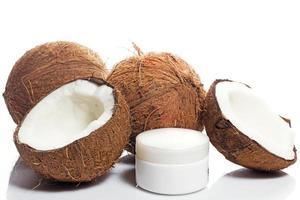 kokos- en vochtinbrengende crème foto
