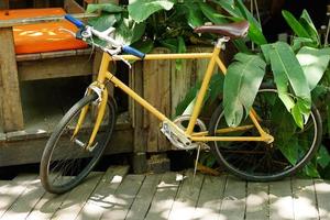 fietsen voor toeristen om foto's te maken foto