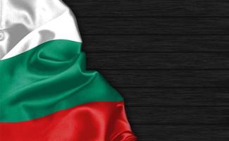 3D-rendering close-up van bulgarije flag foto