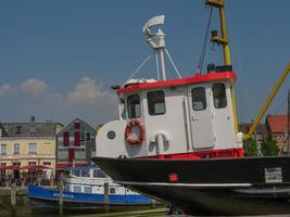 de stad Husum aan de Noordzee foto