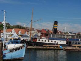 de stad Flensburg aan de Oostzee foto