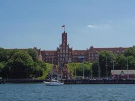 de stad Flensburg aan de Oostzee foto