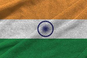 Indiase vlag Golf geïsoleerd op png of transparante achtergrond, symbolen van india, sjabloon voor banner, kaart, reclame, promoten, tv-commercial, advertenties, webdesign, illustratie foto