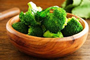 gekookte broccoli. foto