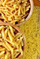 macaroni, spaghetti en pasta foto