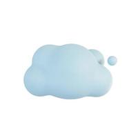 pluizige wolken in de lucht. 3D illustratie. foto