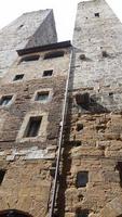 uitzicht op de stad san gimignano foto