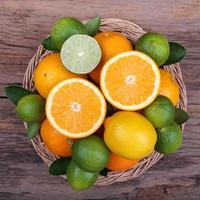 mix van verse citrusvruchten