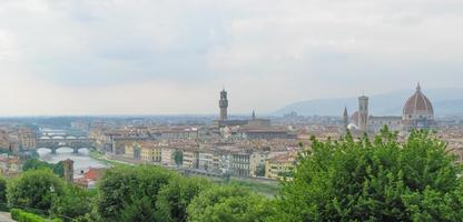 uitzicht op de stad florence in italië foto