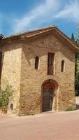 uitzicht op de stad san gimignano foto