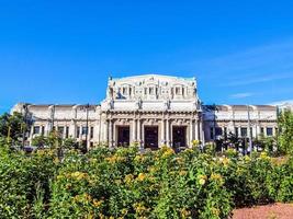 hdr stazione centrale, milaan foto