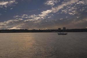 een gekke zonsondergang in Zuid-Afrika, uitzicht op Zuid-Afrika foto