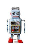 speelgoed robot geïsoleerd foto