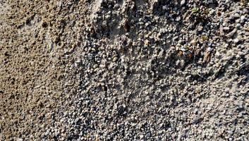 zand en grind texturen en achtergrond foto