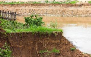 watererosie, aardverschuivingen foto