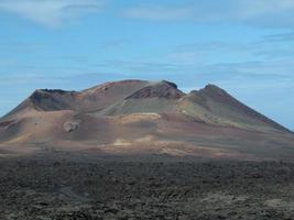 vulkaan eiland lanzarote in spanje foto