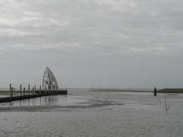 het eiland juist in de Noordzee foto