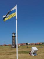 het eiland juist in de Noordzee foto