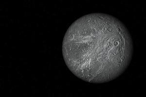 dione, de maan van Saturnus - zonnestelsel foto