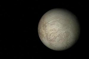 europa, de maan van jupiter - zonnestelsel foto
