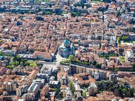 hdr luchtfoto van como, italië foto