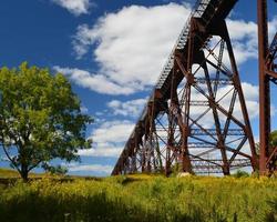 moodna viaduct in de zomer foto