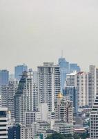 bangkok stad panorama wolkenkrabber stadsgezicht van de hoofdstad van thailand. foto