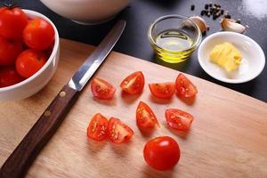 ingrediënt voor tomatensoep foto